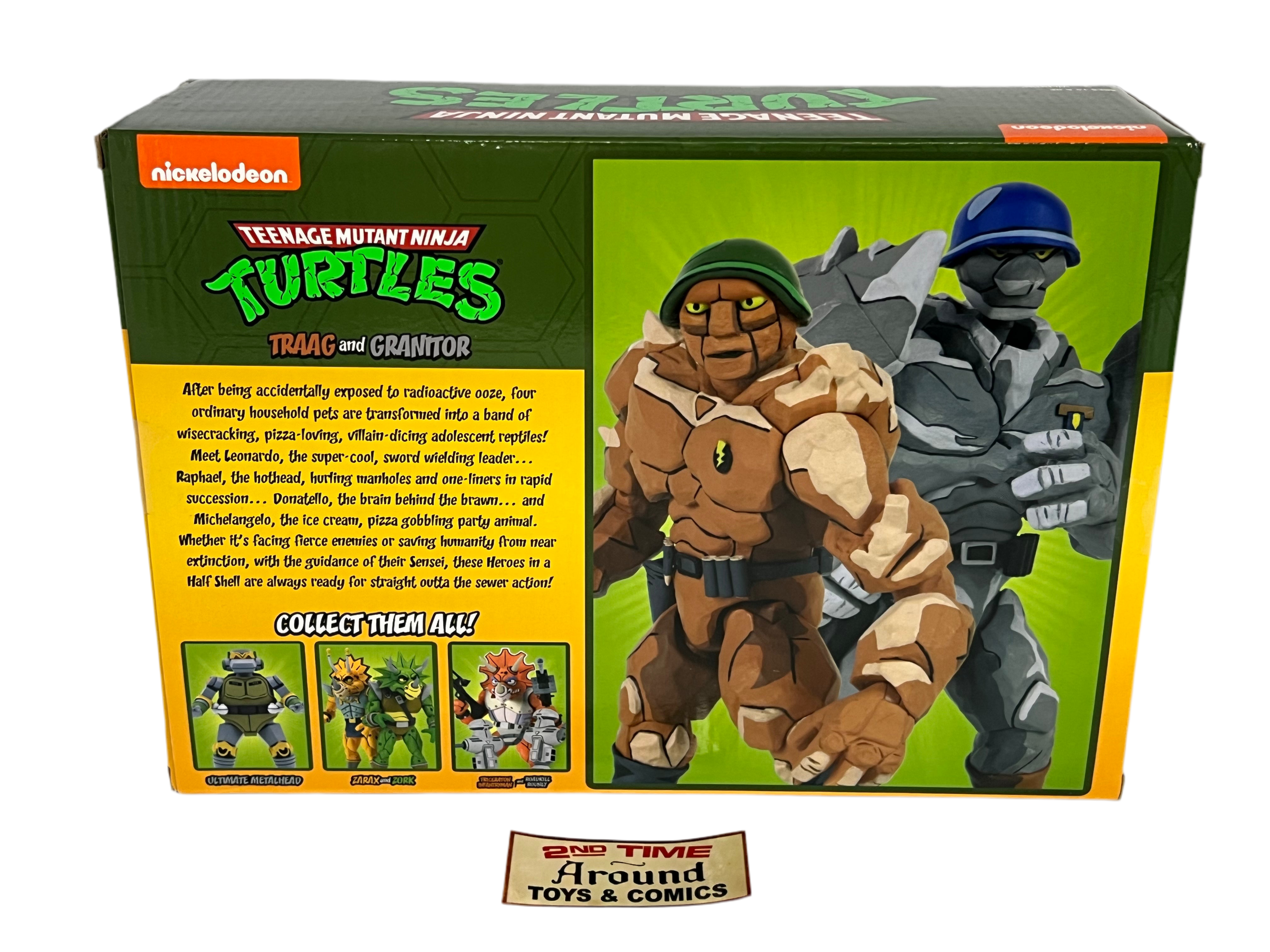 NECA TMNT Toon Traag And Granitor 2 Pack