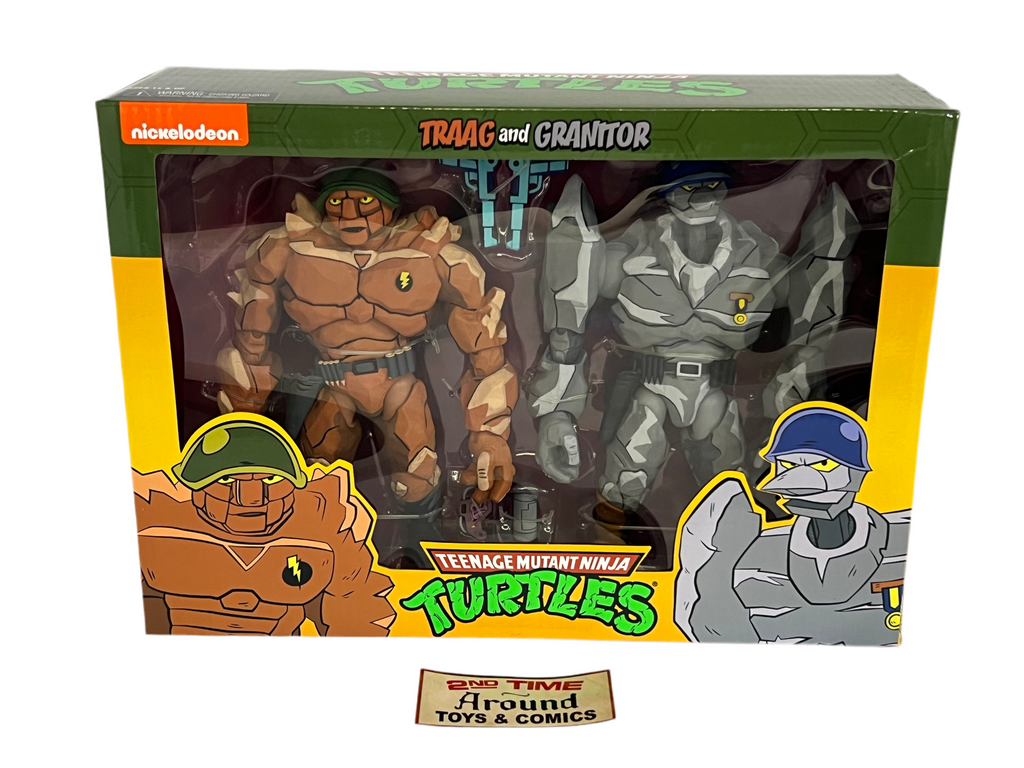 NECA TMNT Toon Traag And Granitor 2 Pack