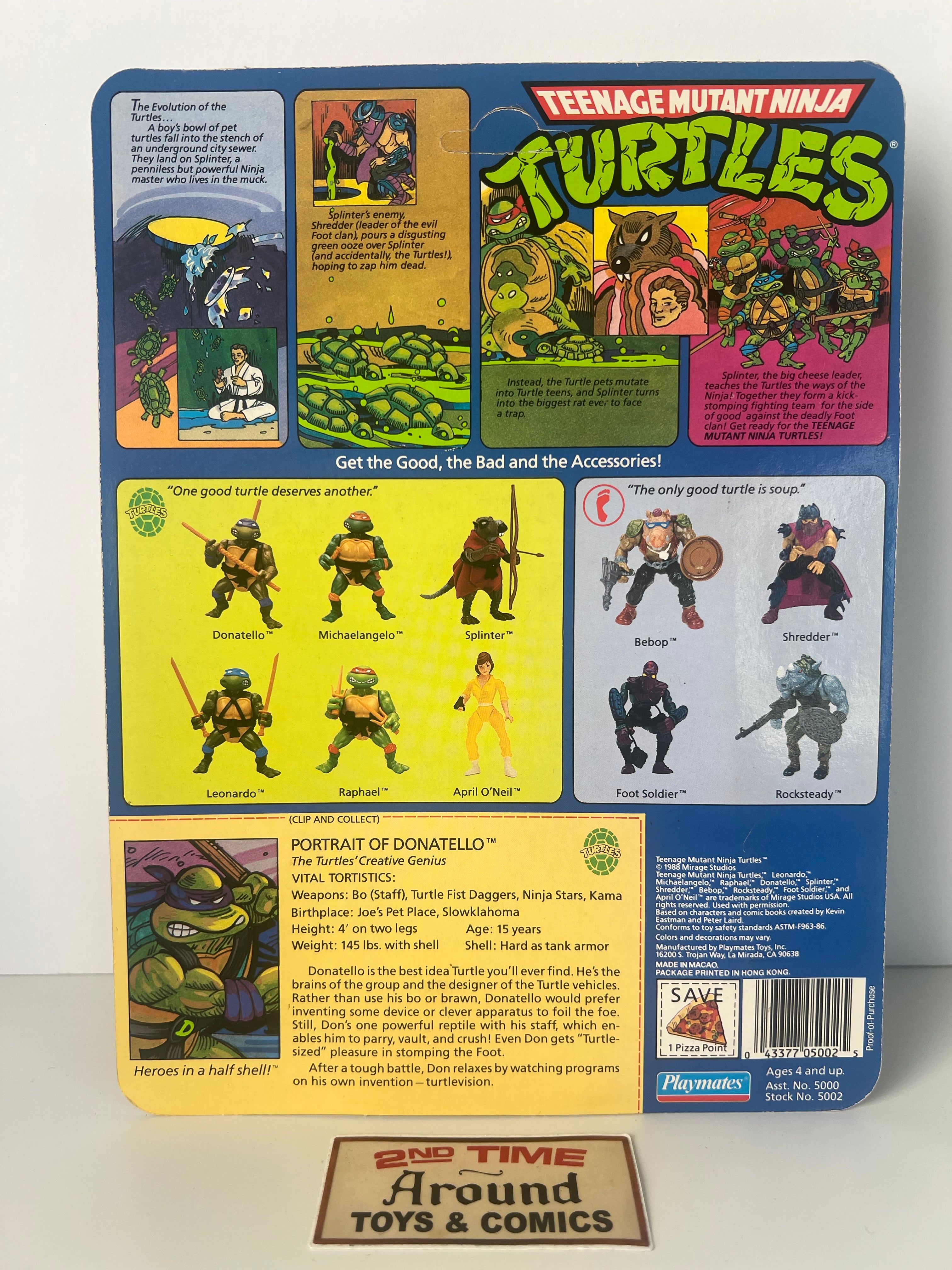 TMNT 1988 Donatello 10-Back