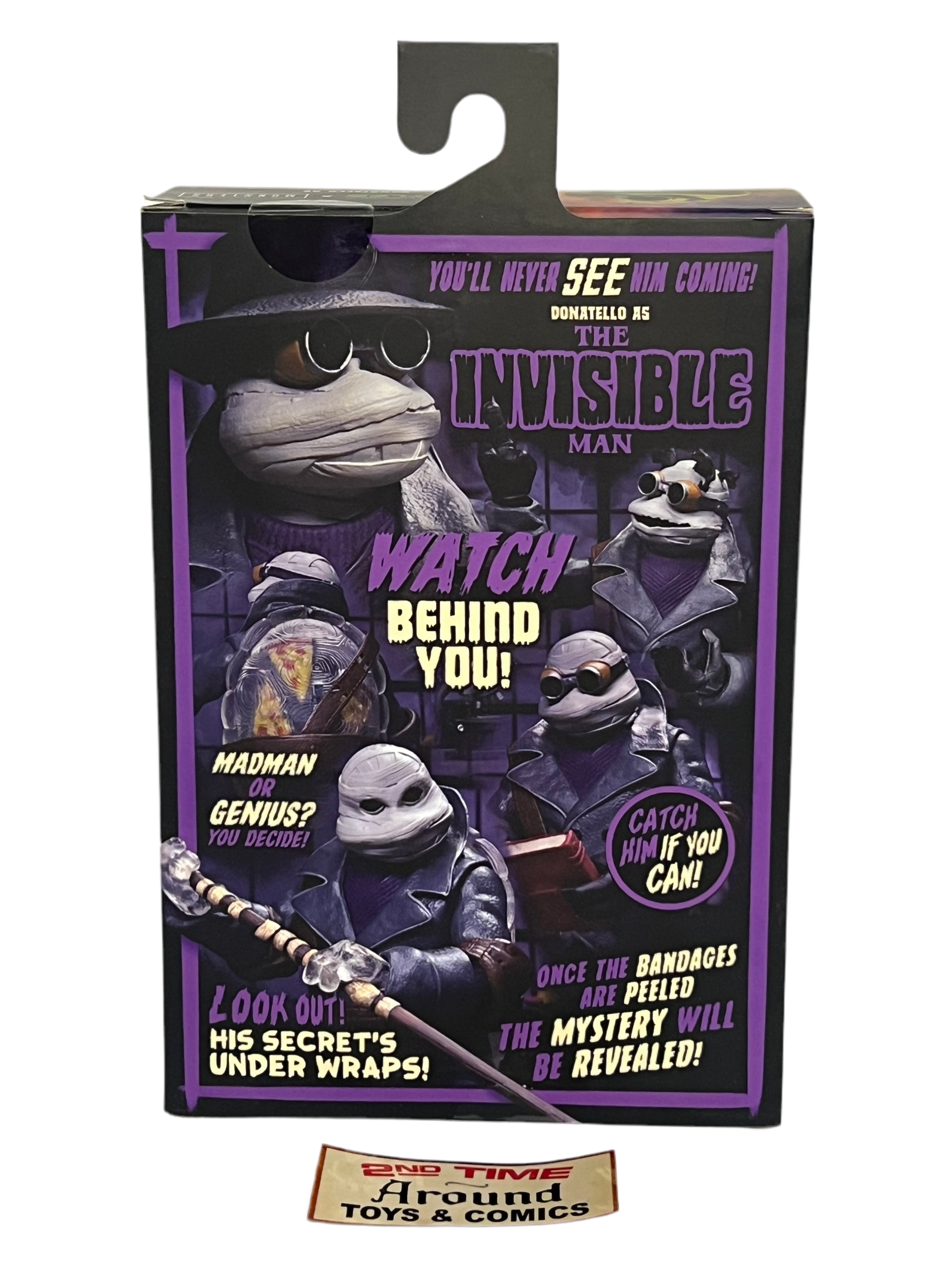 tmnt universal monsters donatello NECA TMNT Universal Monsters Donatello As The Invisible Man – 2nd Time Around Toys And Comics