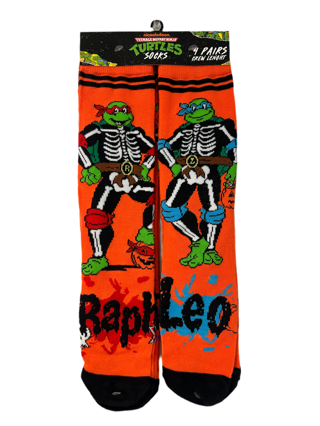 TMNT Halloween 4 Pair Crew Socks