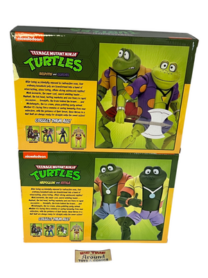 NECA TMNT Toon Ghengis And Rasputin Napoleon And Atilla Both 2 Packs