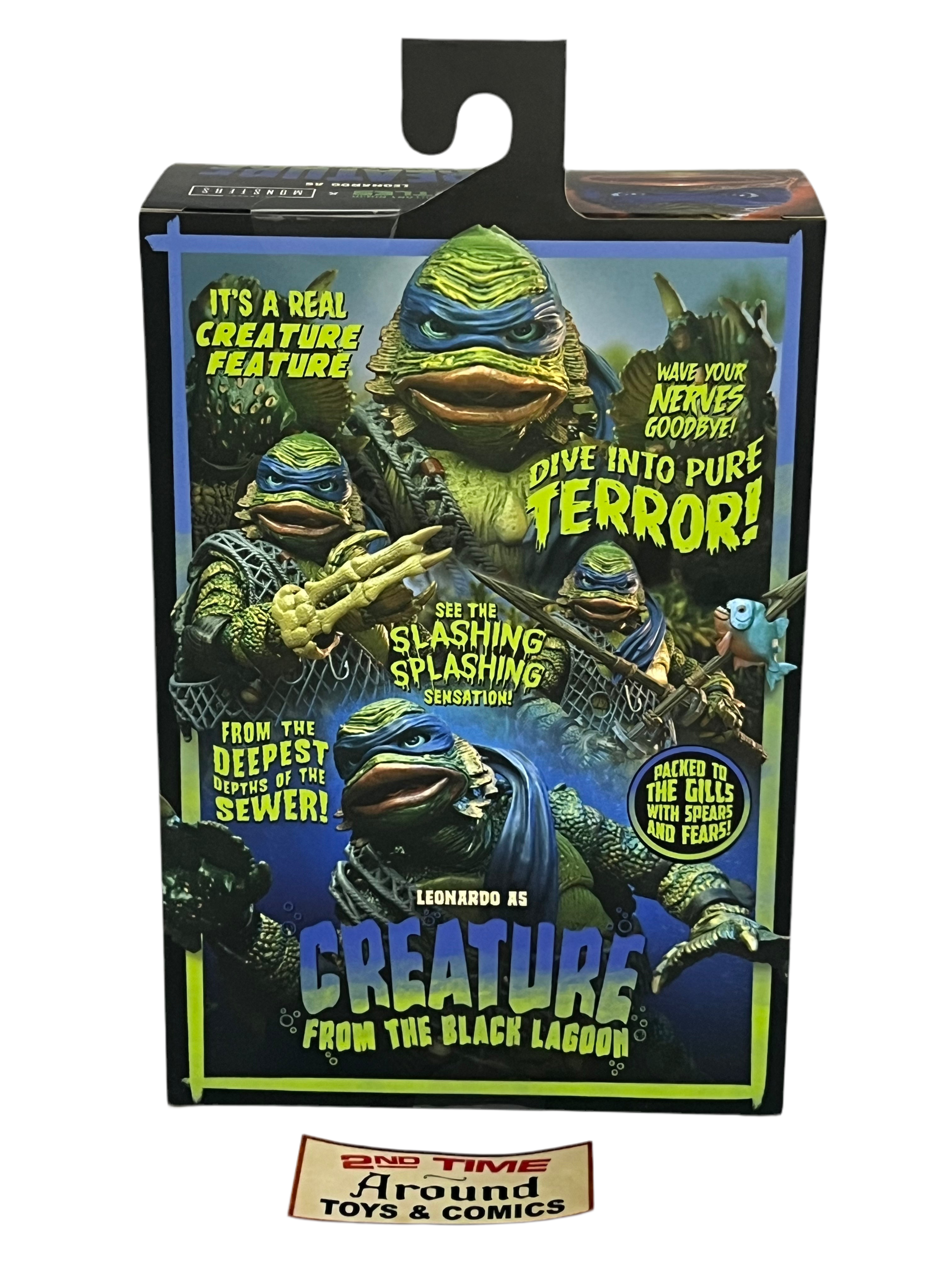 NECA TMNT Universal Monsters Leonardo As Creature From The Black Lagoon