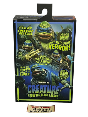 NECA TMNT Universal Monsters Leonardo As Creature From The Black Lagoon