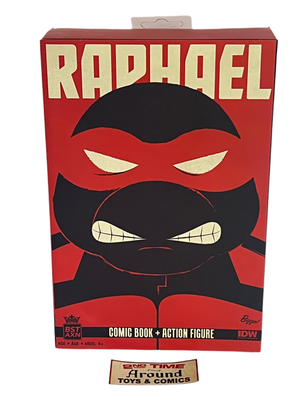 BST AXN TMNT Comic Book + Action Figure Raphael