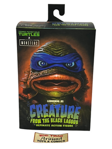NECA TMNT Universal Monsters Leonardo As Creature From The Black Lagoon