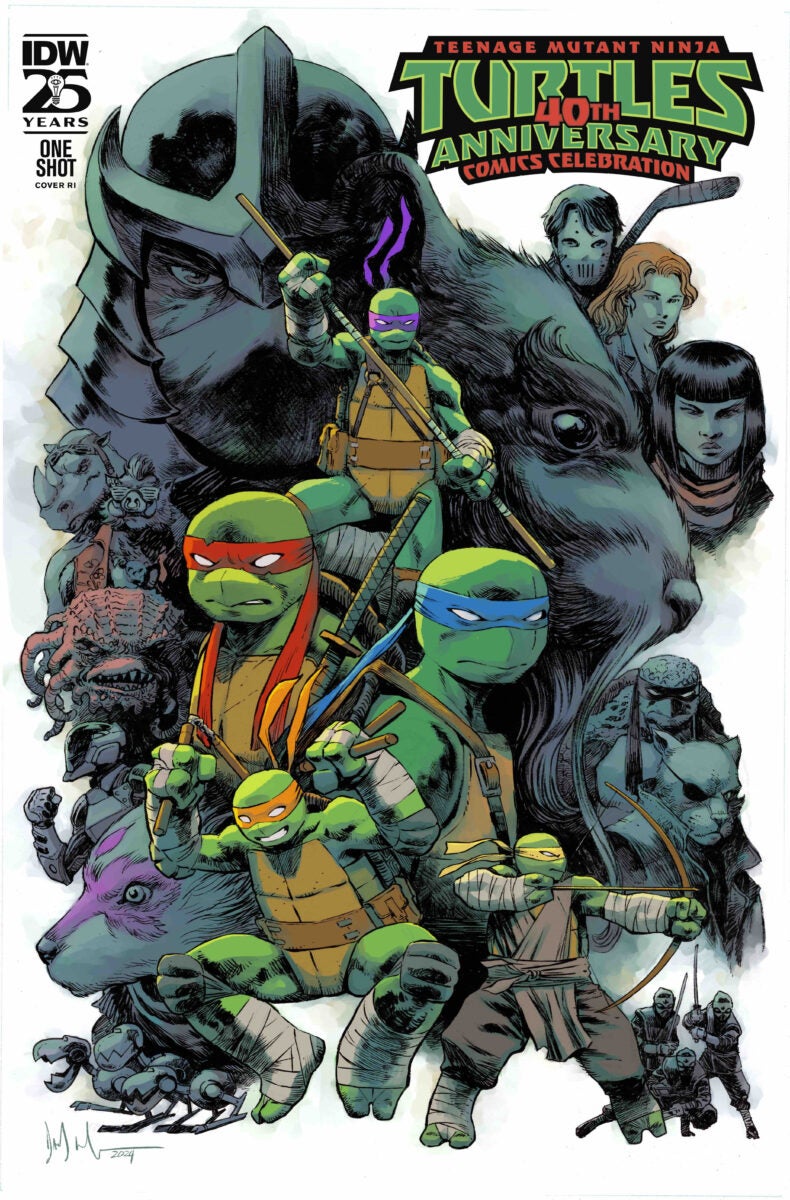 IDW TMNT 40th Anniversary Comics Celebration One Shot 1:50 Dave Wachter Variant