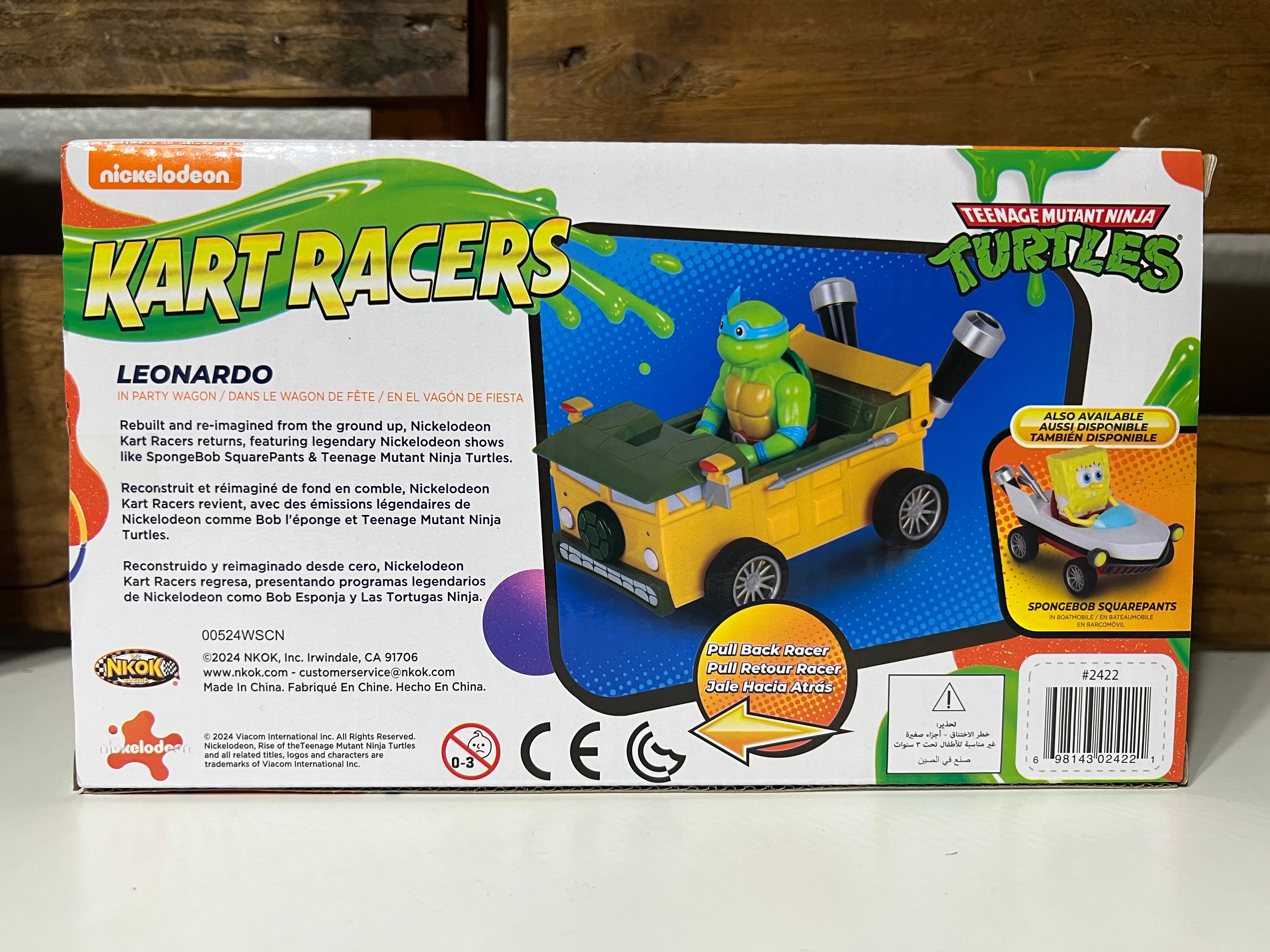 Nickelodeon Kart Racers Leonardo In Party Wagon