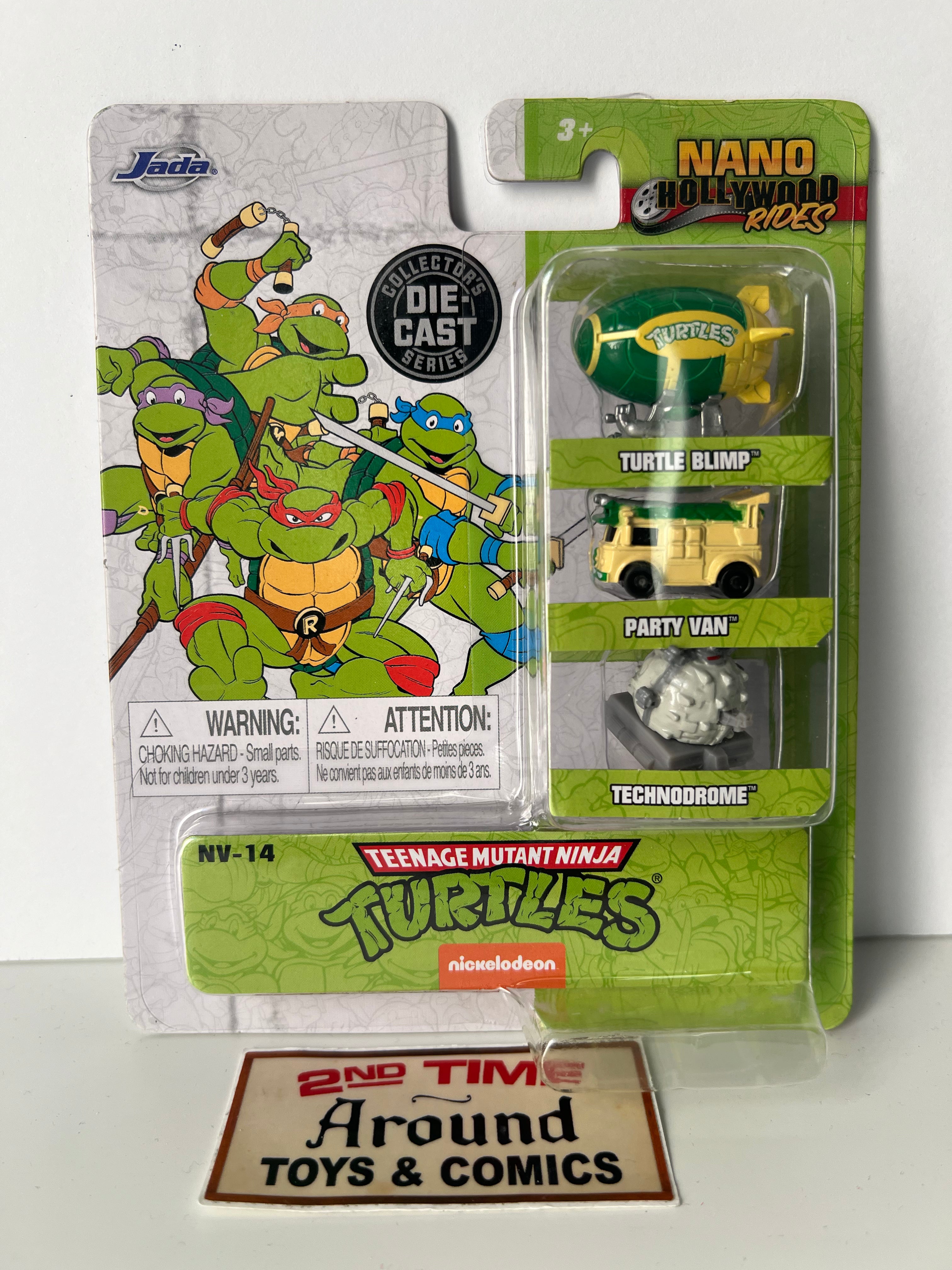 Jada Nano Hollywood Rides TMNT Blimp Party Wagon And Technodrome