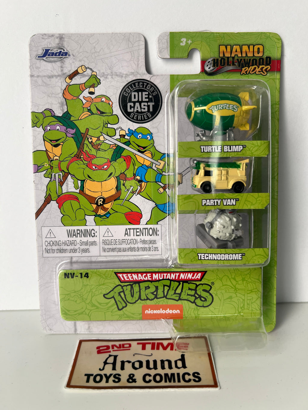 Jada Nano Hollywood Rides TMNT Blimp Party Wagon And Technodrome