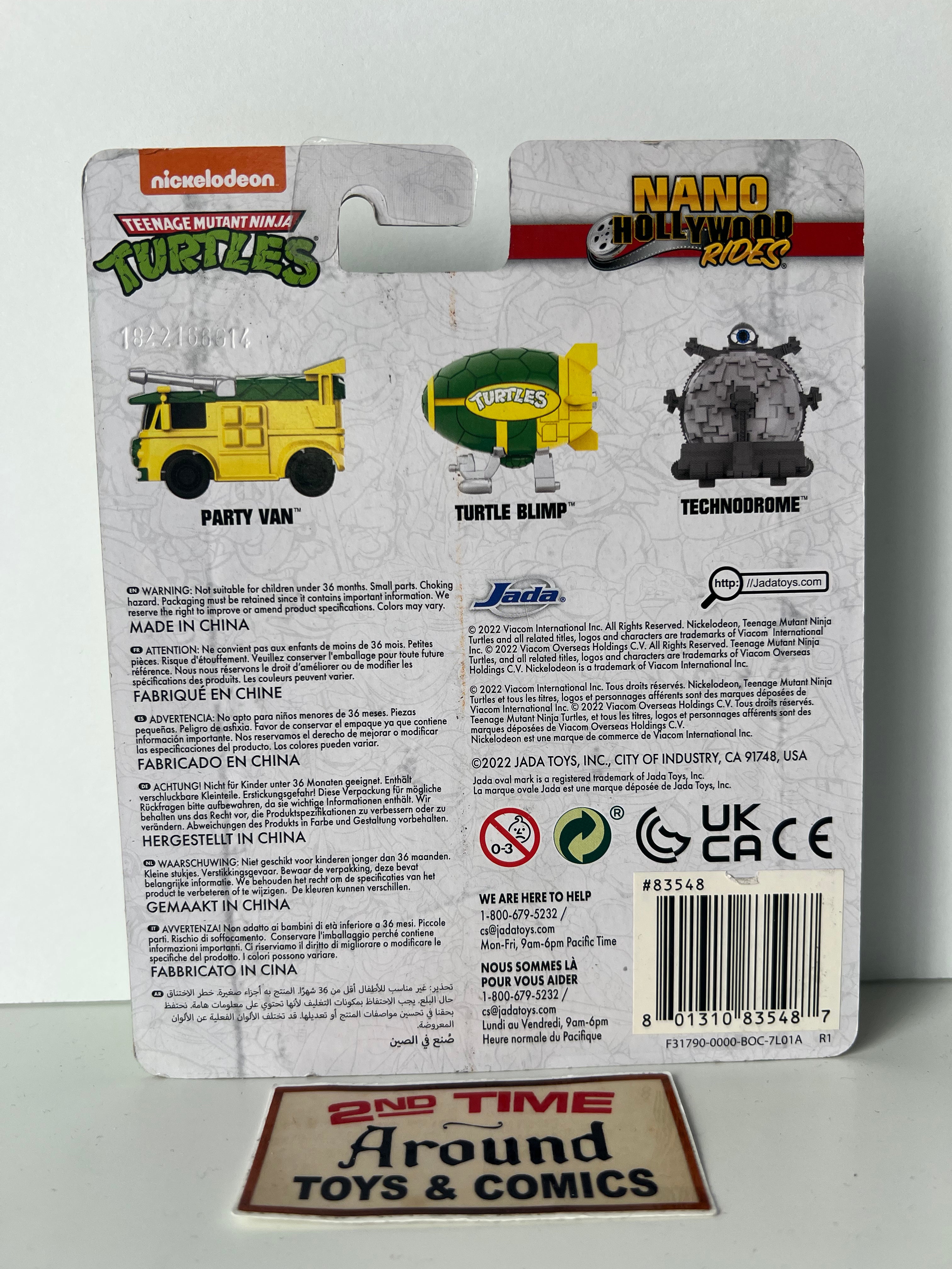 Jada Nano Hollywood Rides TMNT Blimp Party Wagon And Technodrome