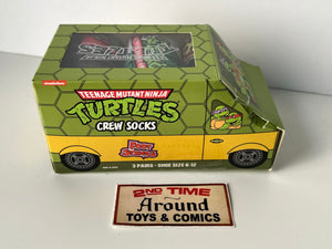 TMNT Party Wagon 3 Pair Crew Socks Gift Box