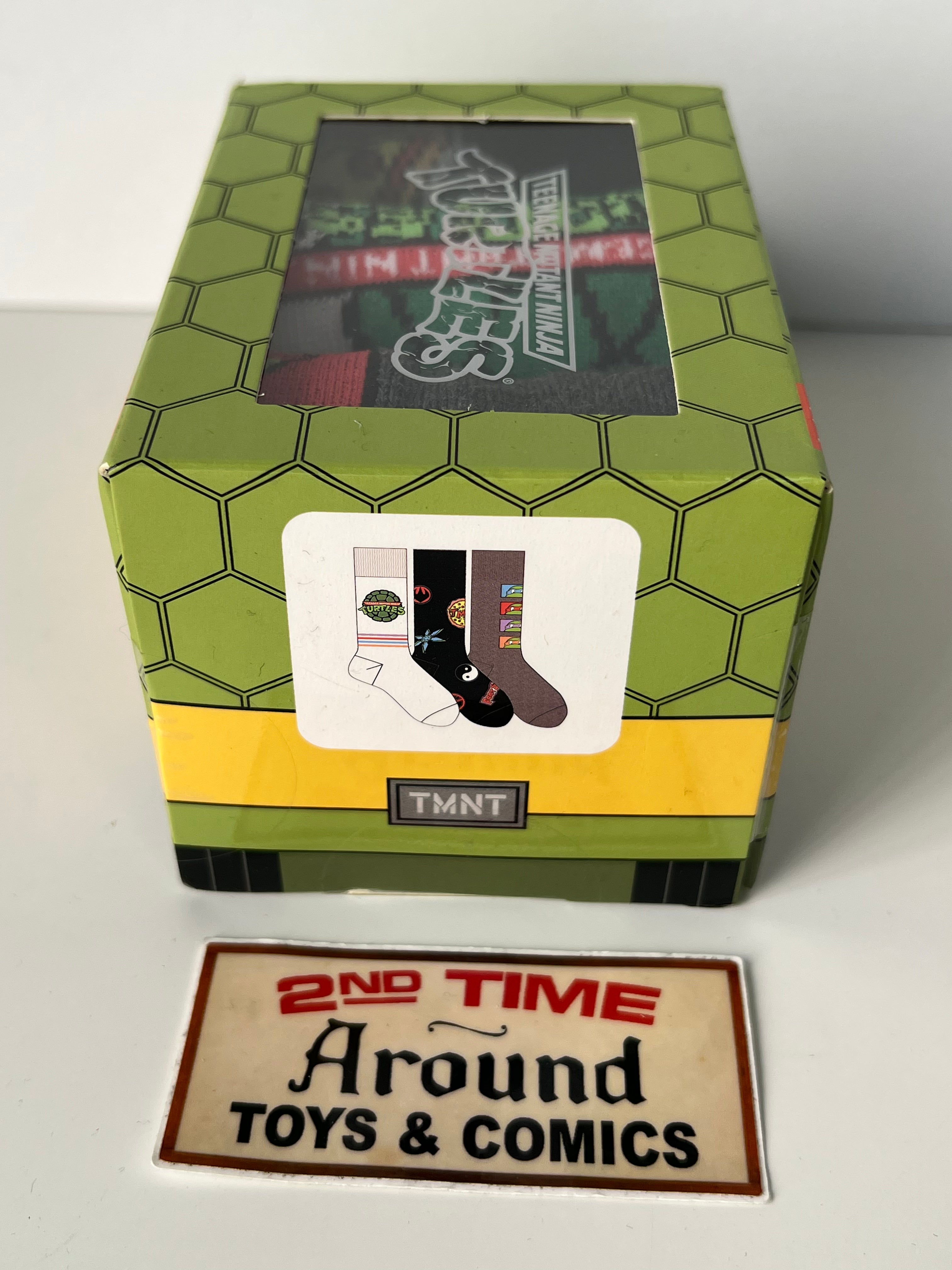 TMNT Party Wagon 3 Pair Crew Socks Gift Box