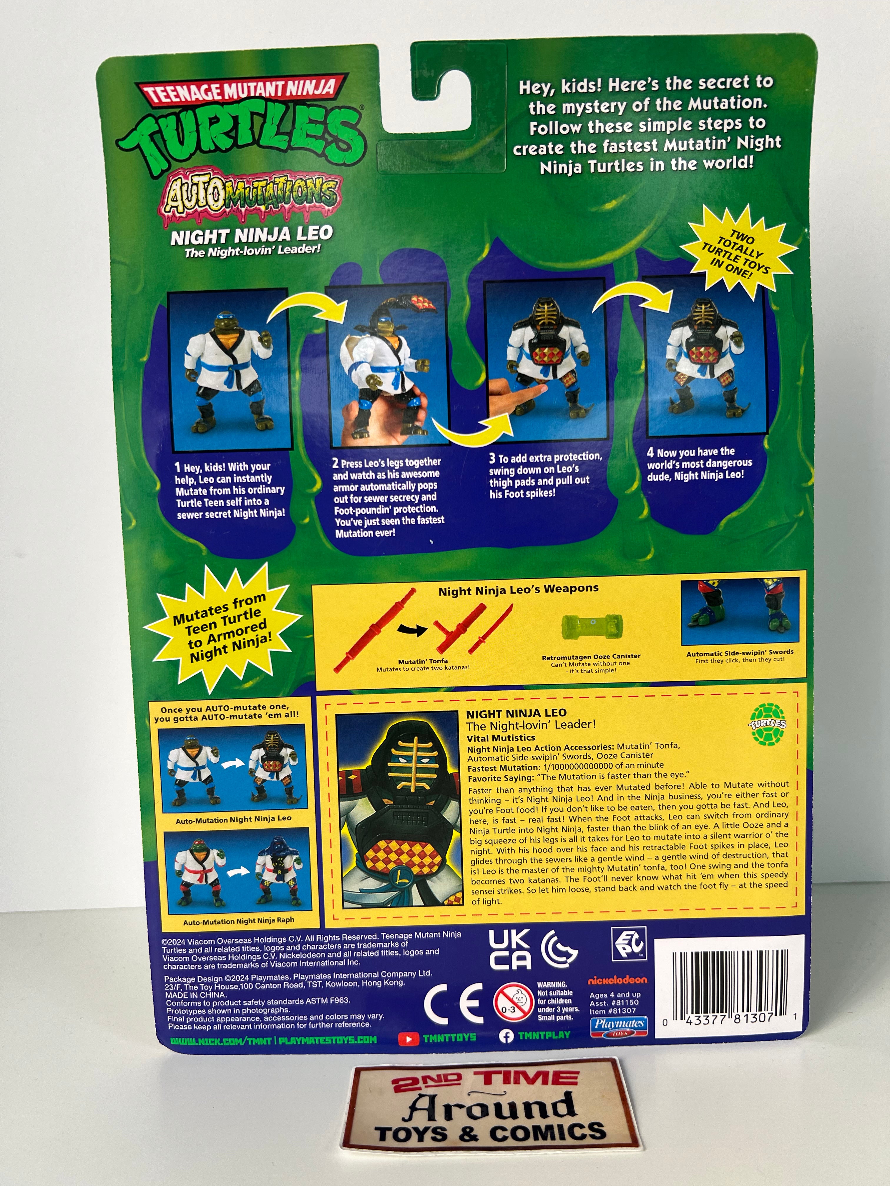 TMNT Retro Auto Mutations Night Ninja Leo