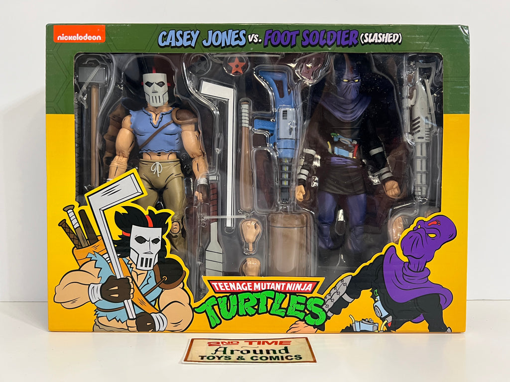 NECA Casey Jones VS Foot Soldier (Slashed) 2 Pack
