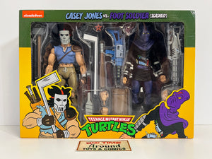 NECA Casey Jones VS Foot Soldier (Slashed) 2 Pack