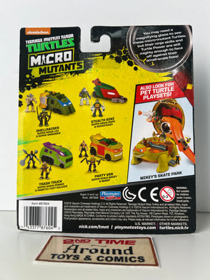 TMNT Micro Mutants Stealth Bike Super Ninja Raph & Rocksteady
