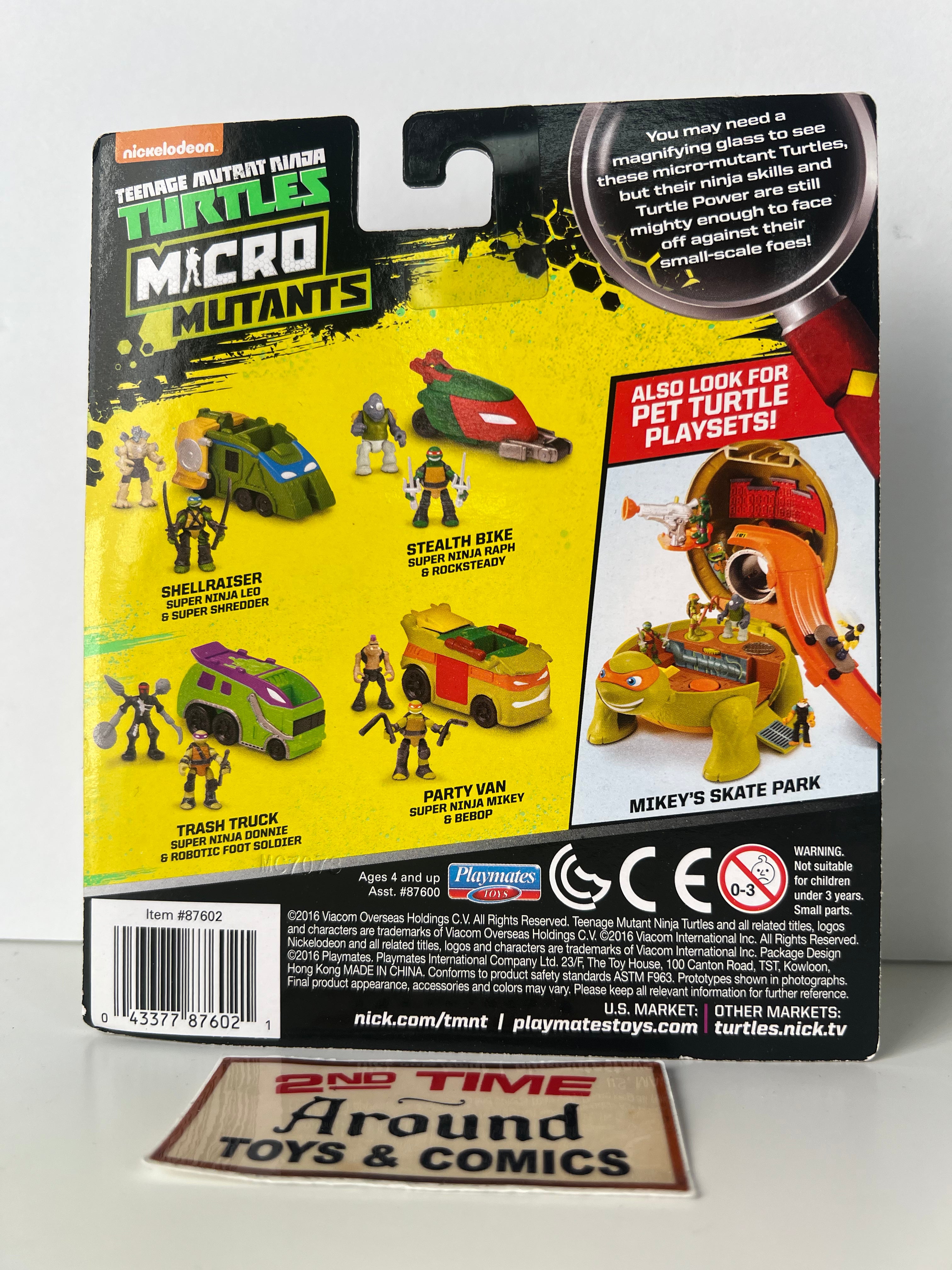 TMNT Micro Mutants Party Van Super Ninja Mikey & Bebop