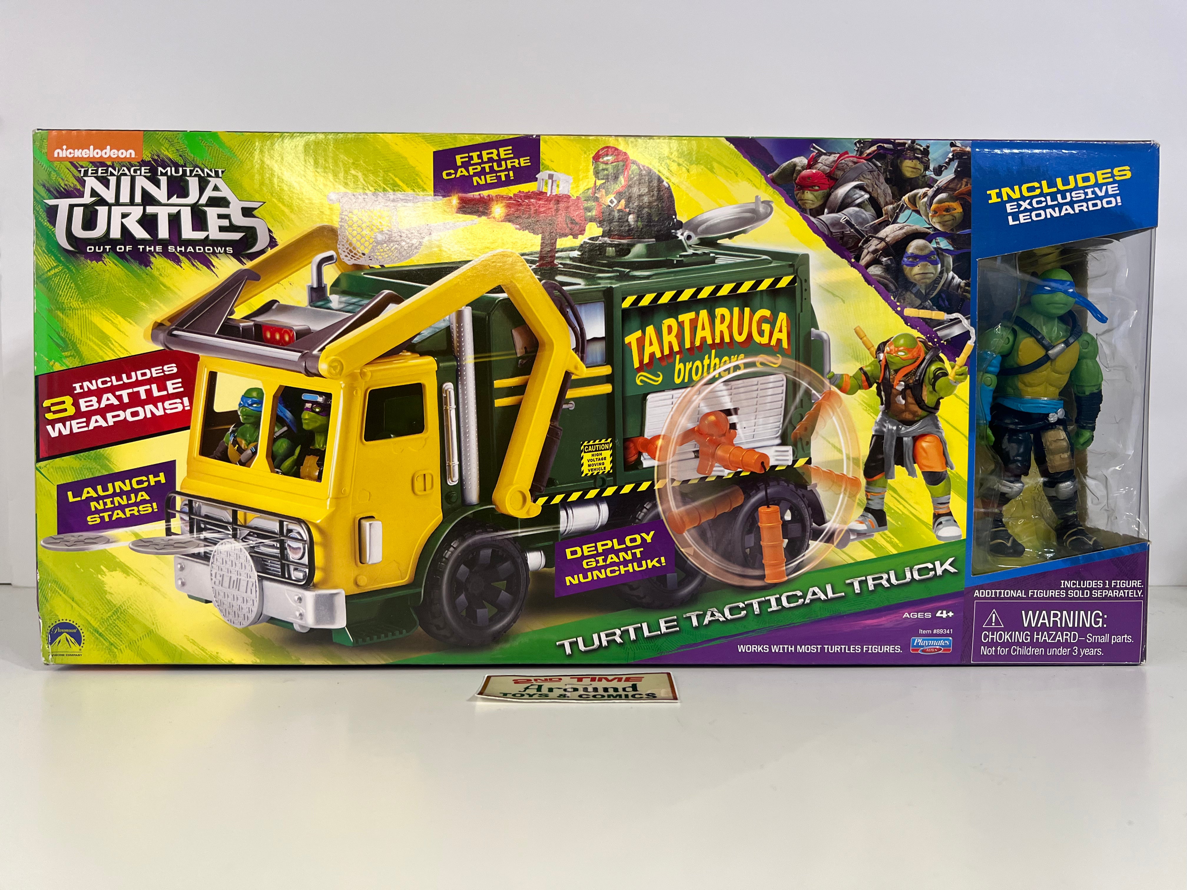 TMNT Out Of The Shadows Turtle Tactical Truck With Exclusive Leonardo