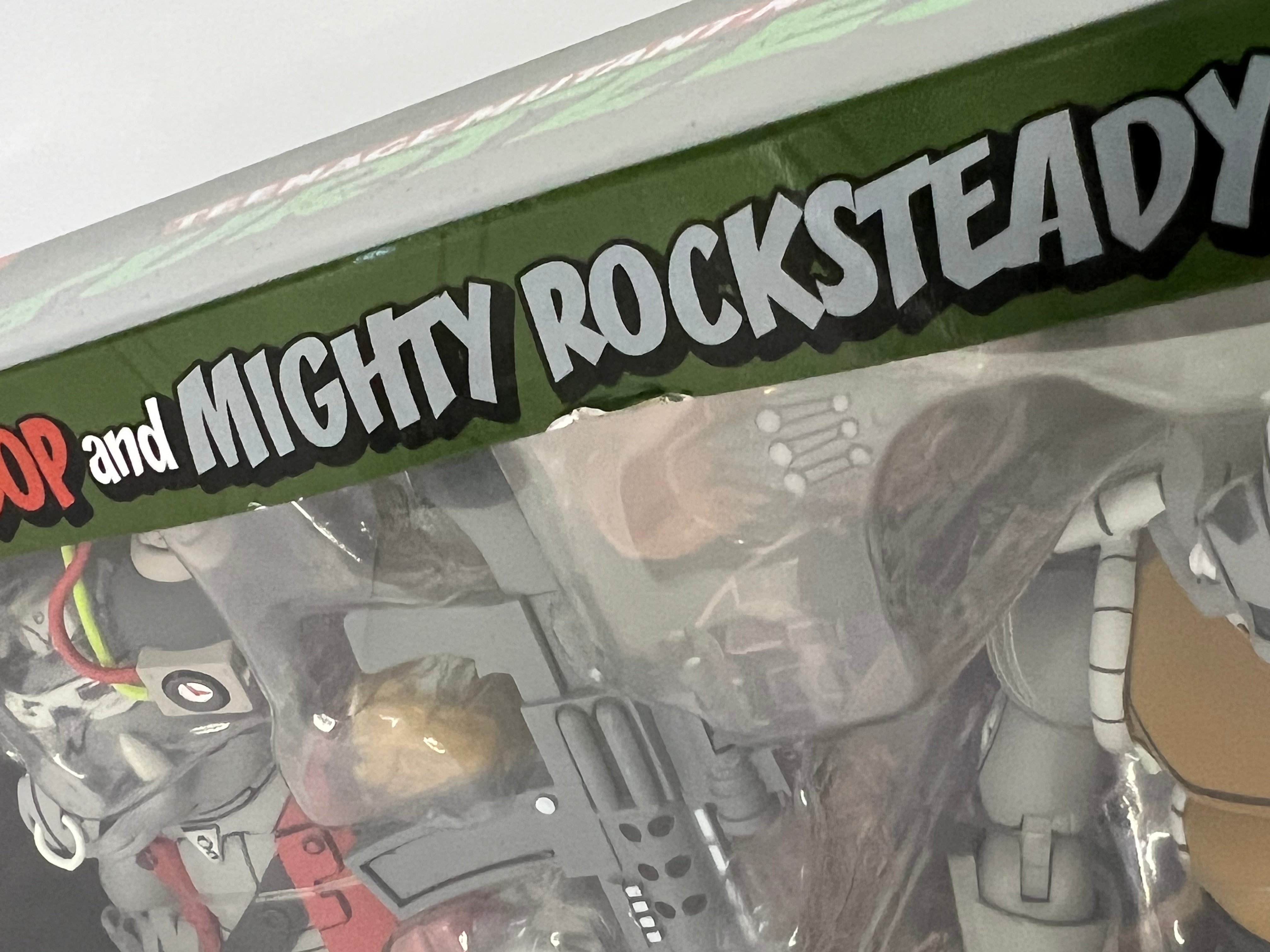NECA TMNT Toon Super Bebop And Mighty Rocksteady 2 Pack