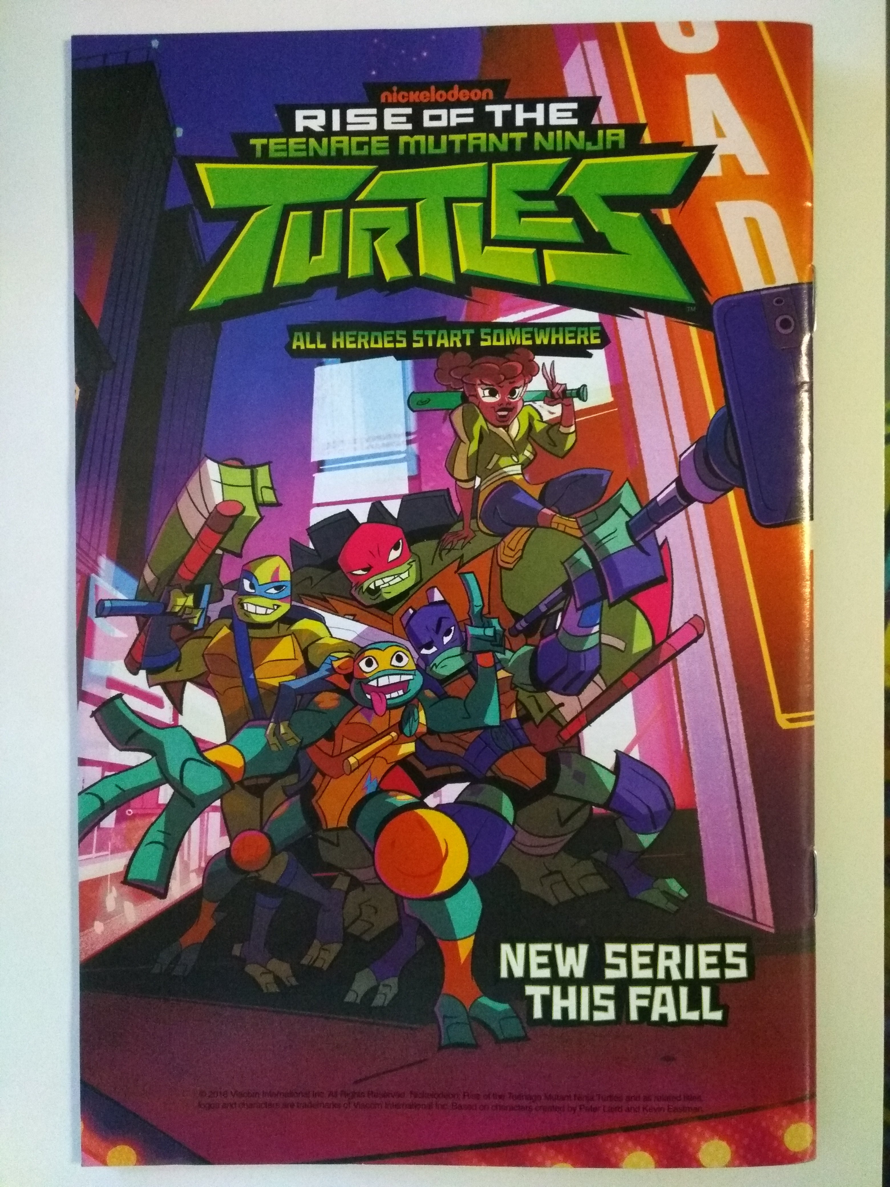 Rise Of The Teenage Mutant Ninja Turtles SDCC Promo Mini Comic