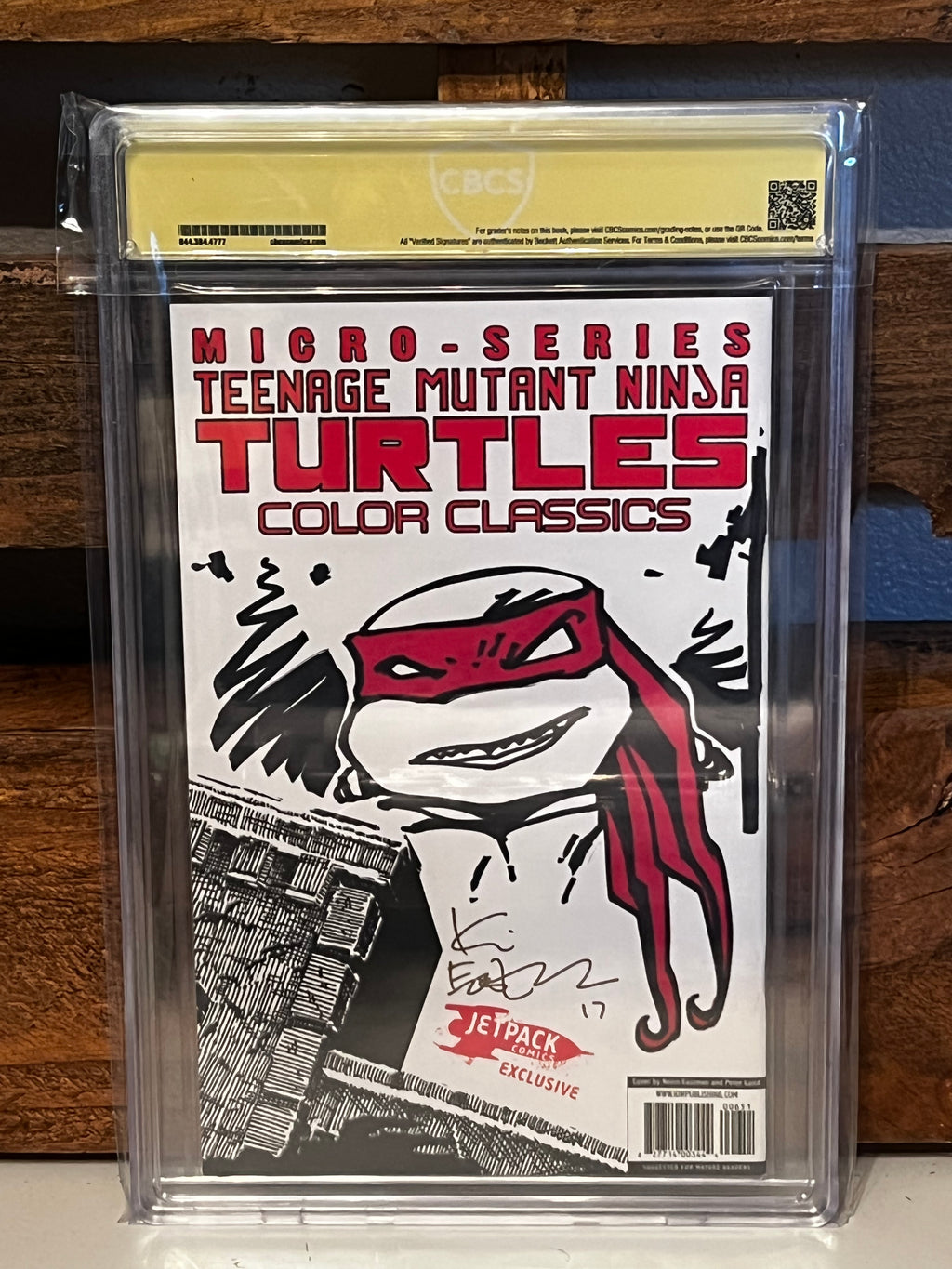 IDW TMNT Color Classics #6 RE Jetpack Comics Exclusive 9.8 Signed And Sketched By Kevin Eastman