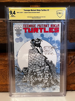 IDW TMNT #3 RE 9.4 Signed And Sketched By Kevin Eastman