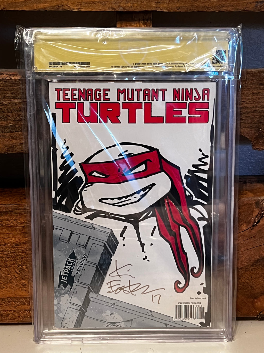 IDW TMNT #3 RE 9.4 Signed And Sketched By Kevin Eastman
