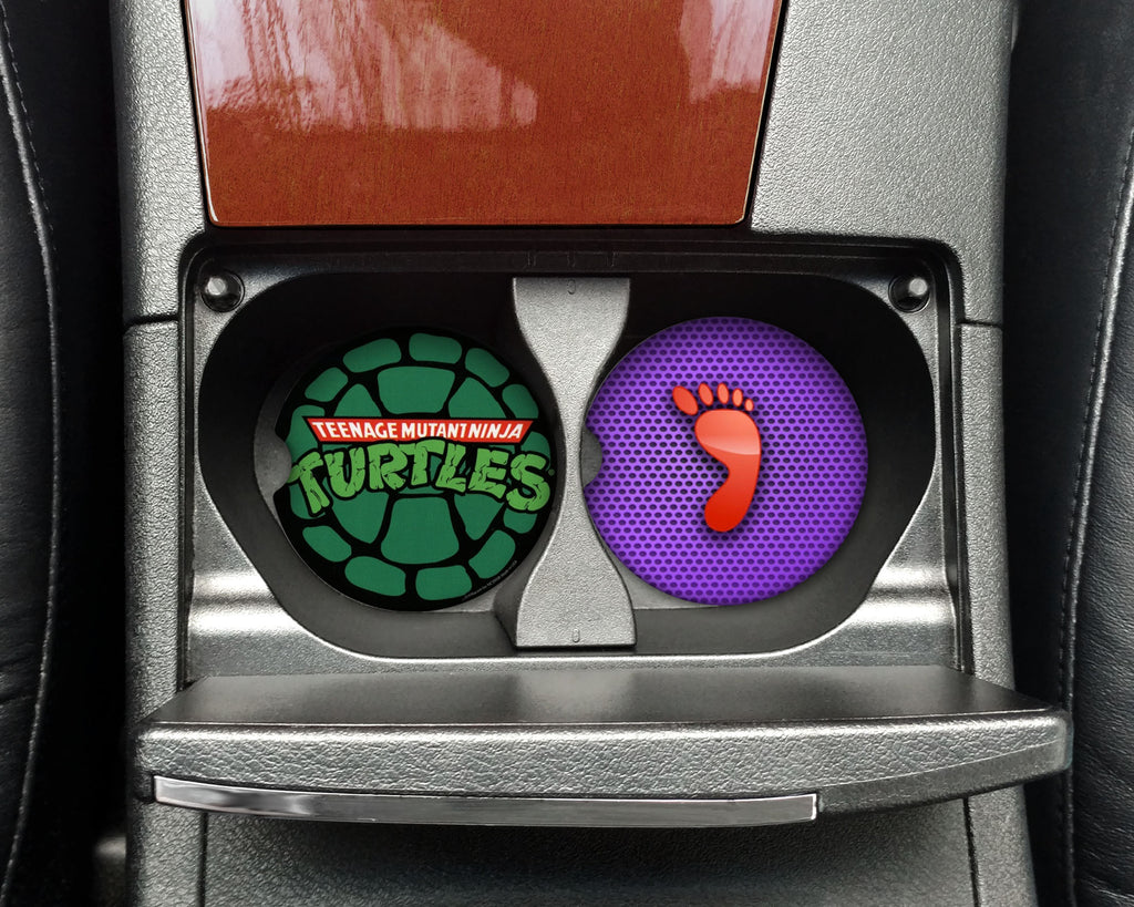 Turtles And Foot Car Coasters